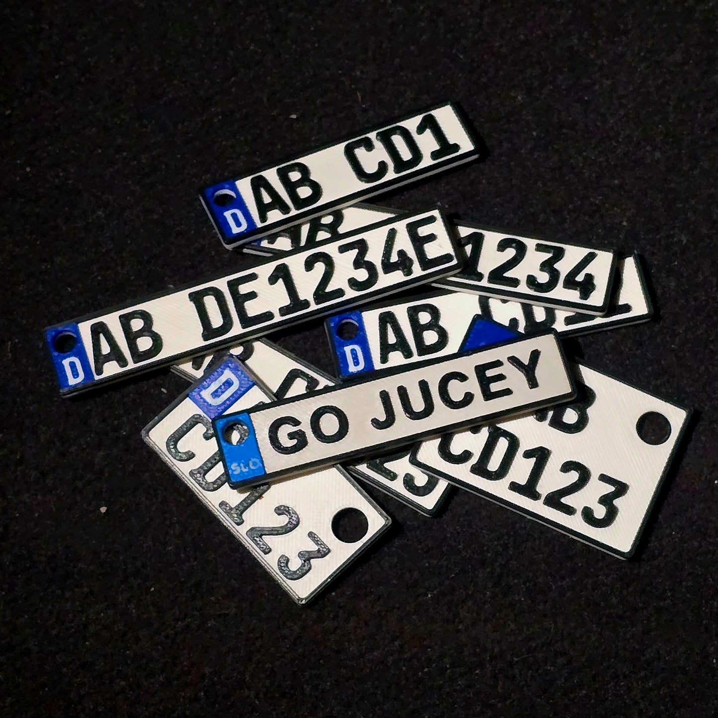 licence plate keychain