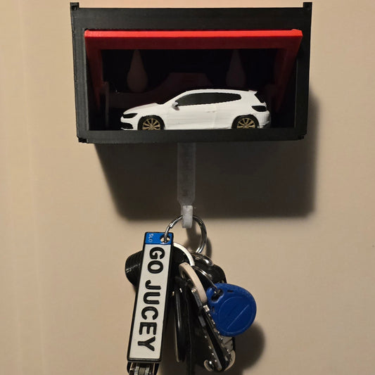 🏎️ Mini Garage Key Holder – Park Your Keys in Style