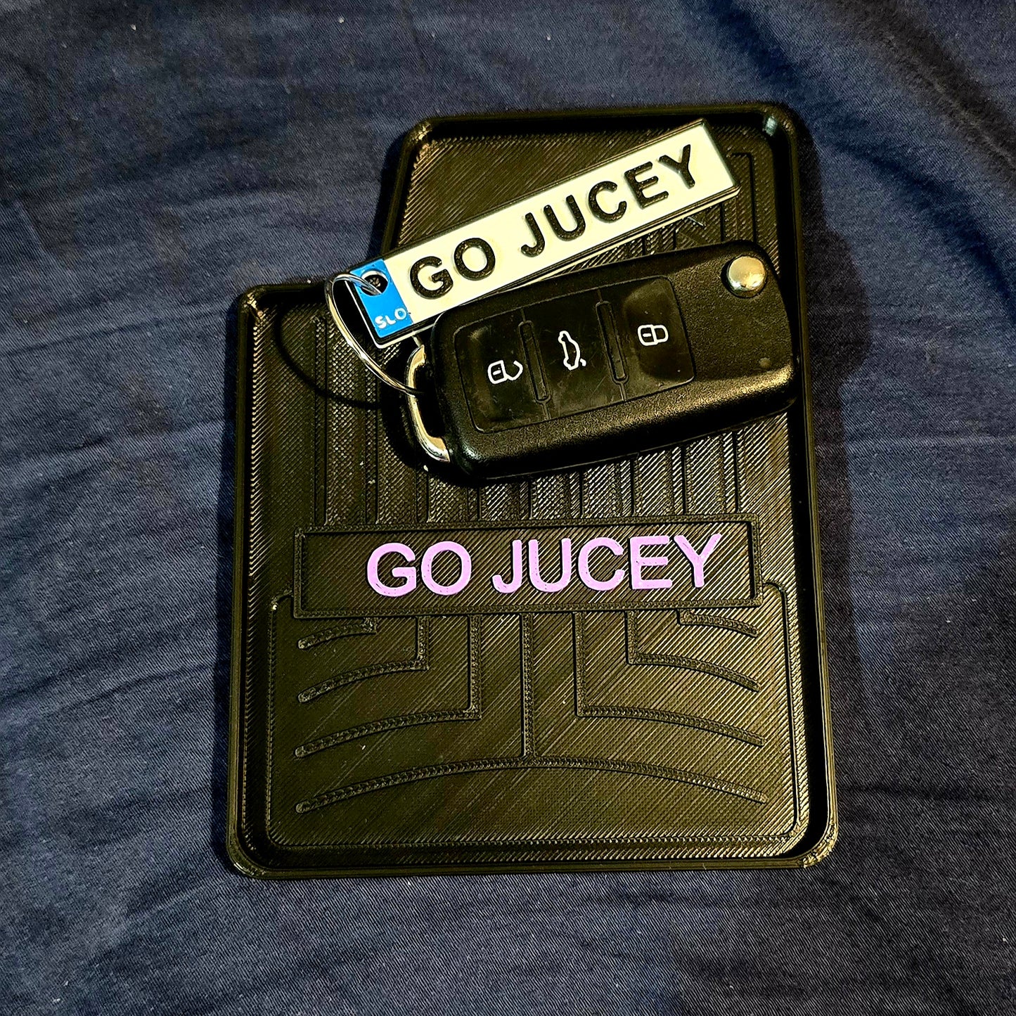 Custom Mini Floor Mat Key Tray